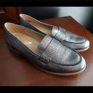 Naturalized Metallic Loafer Shoes W Sz 9.5